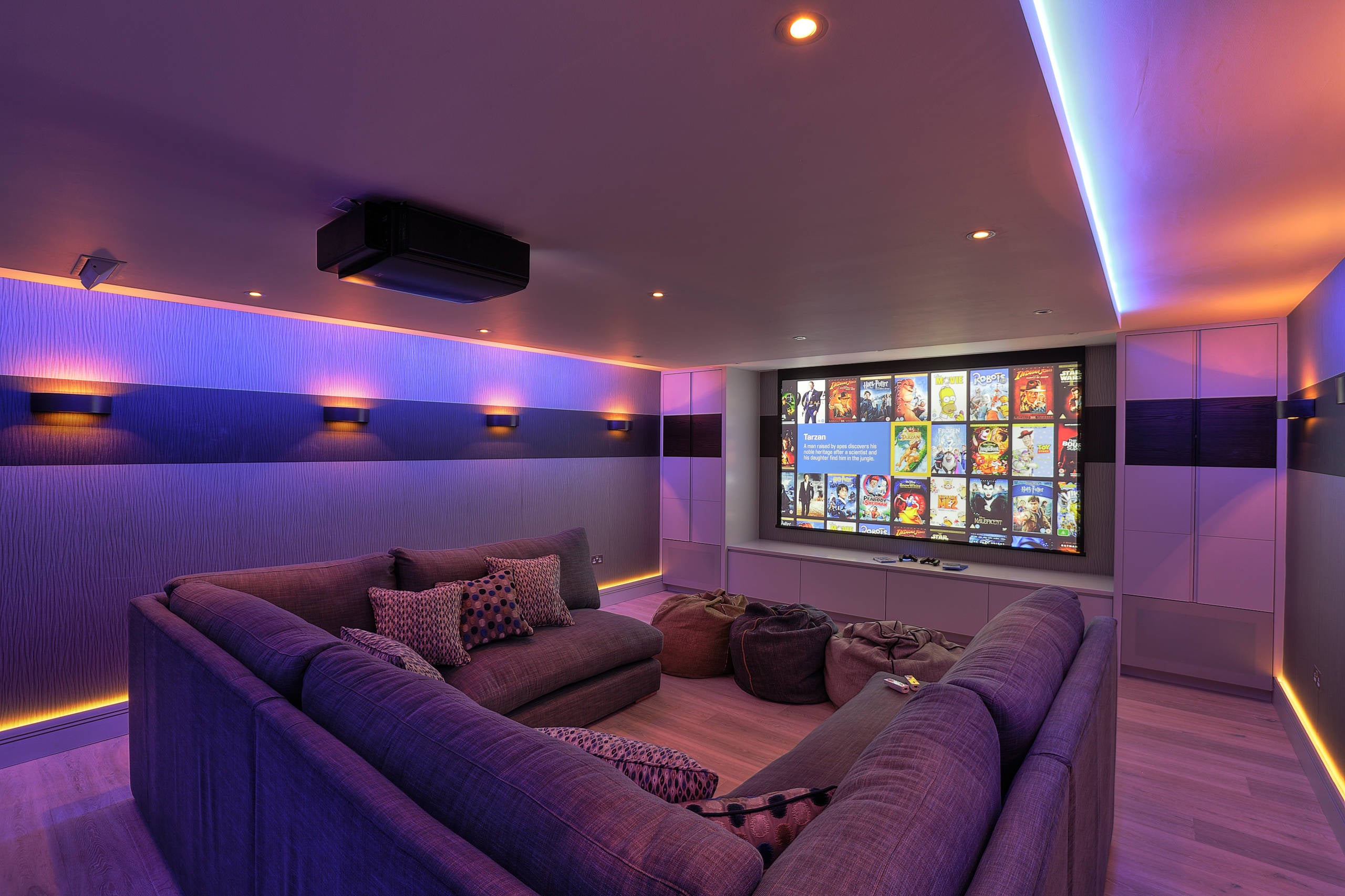 cinéma à domicile avec projecteurs Lumivox