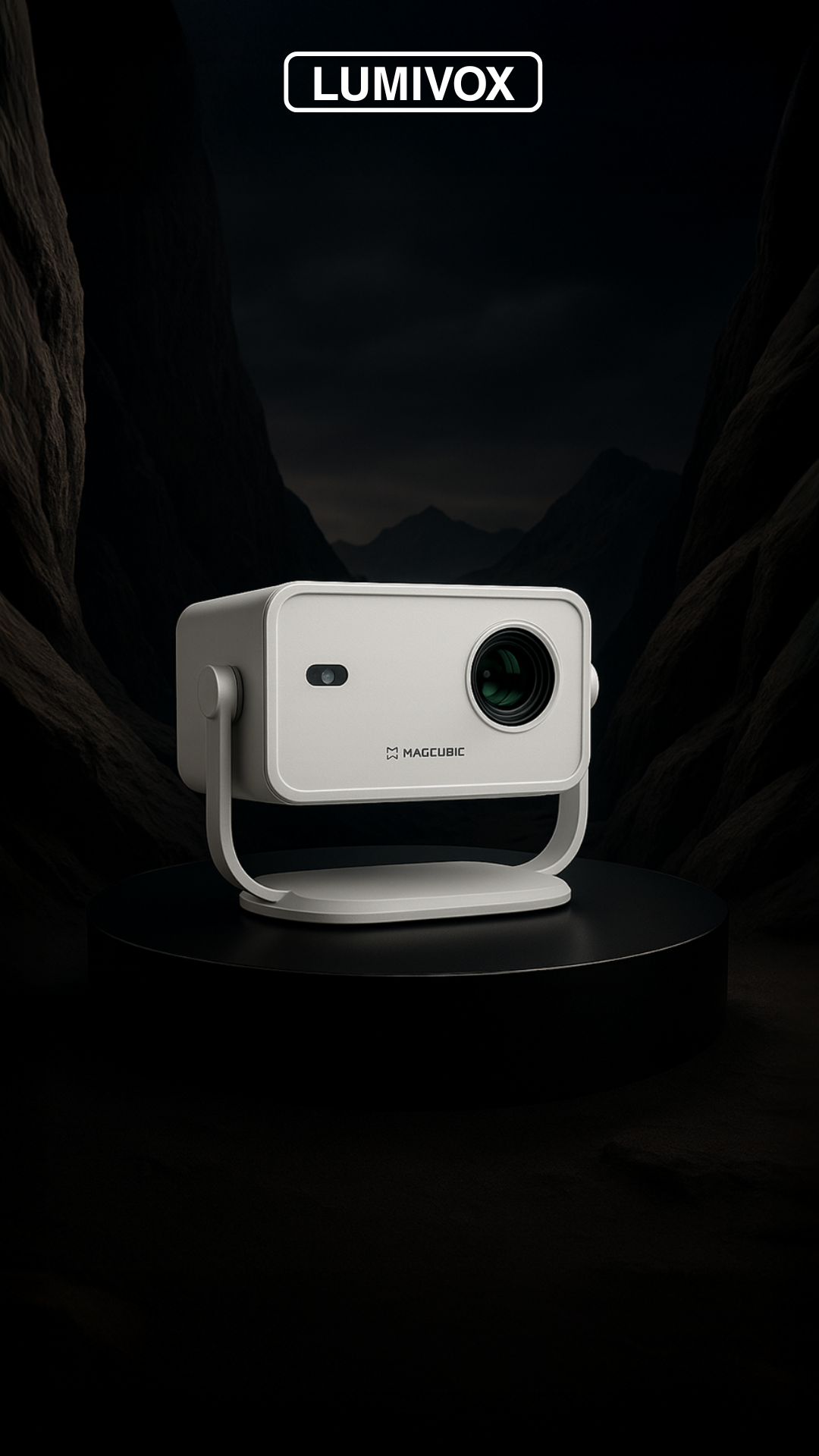 Mini projecteur Full HD LumiPlay One avec autofocus – installation facile, image nette, usage maison