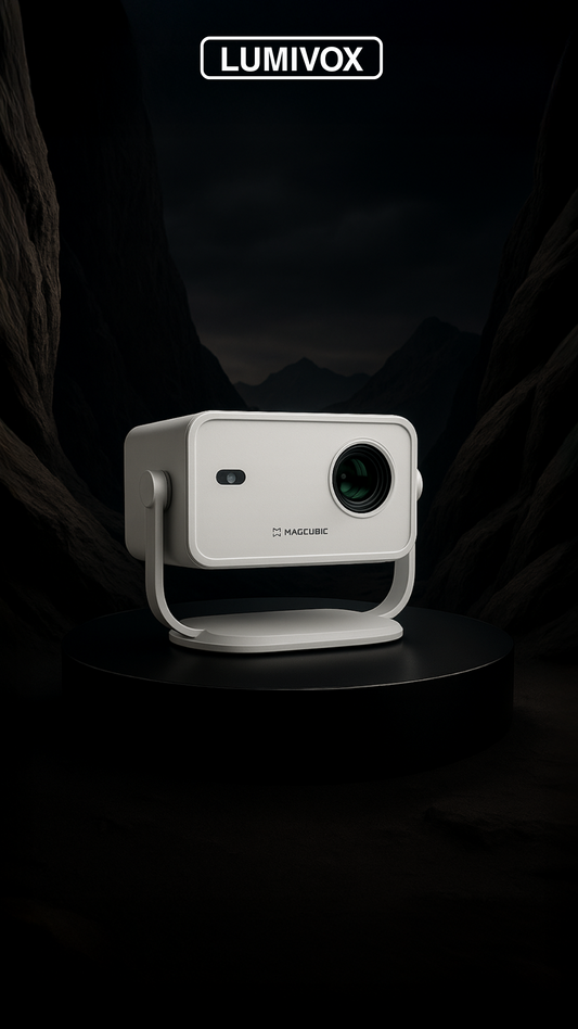 Mini projecteur Full HD LumiPlay One avec autofocus – installation facile, image nette, usage maison